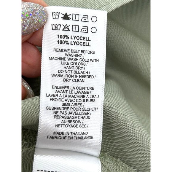 UNTUCKit USA For Her Women’s Dress 8 Button Down Tie Belt Band Collar Pockets - Picture 14 of 15